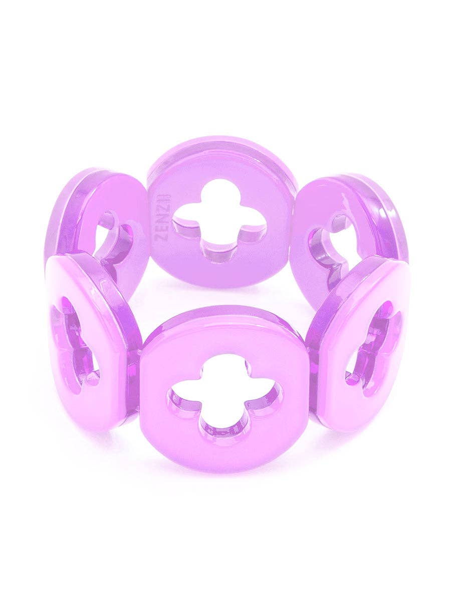 Zenzii Resin Clover Bracelet