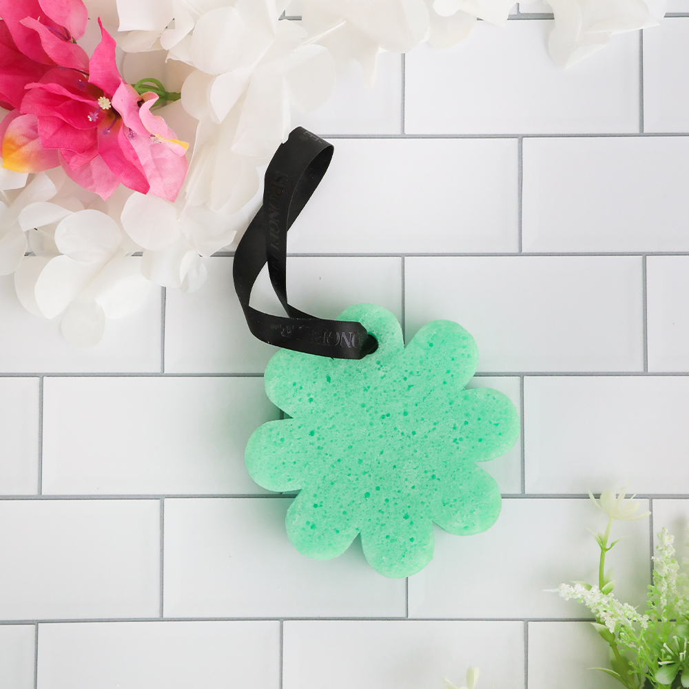 Coconut Verbena Wild Flower | Soap Sponge |Green Soap Buffer