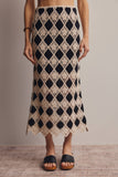 Crochet Diamond Midi Skirt FWSK002