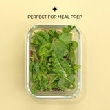 Glass Food Storage Containers with Airtight Lids - Set of 5