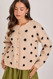 Soft Polka Dot Cardigan