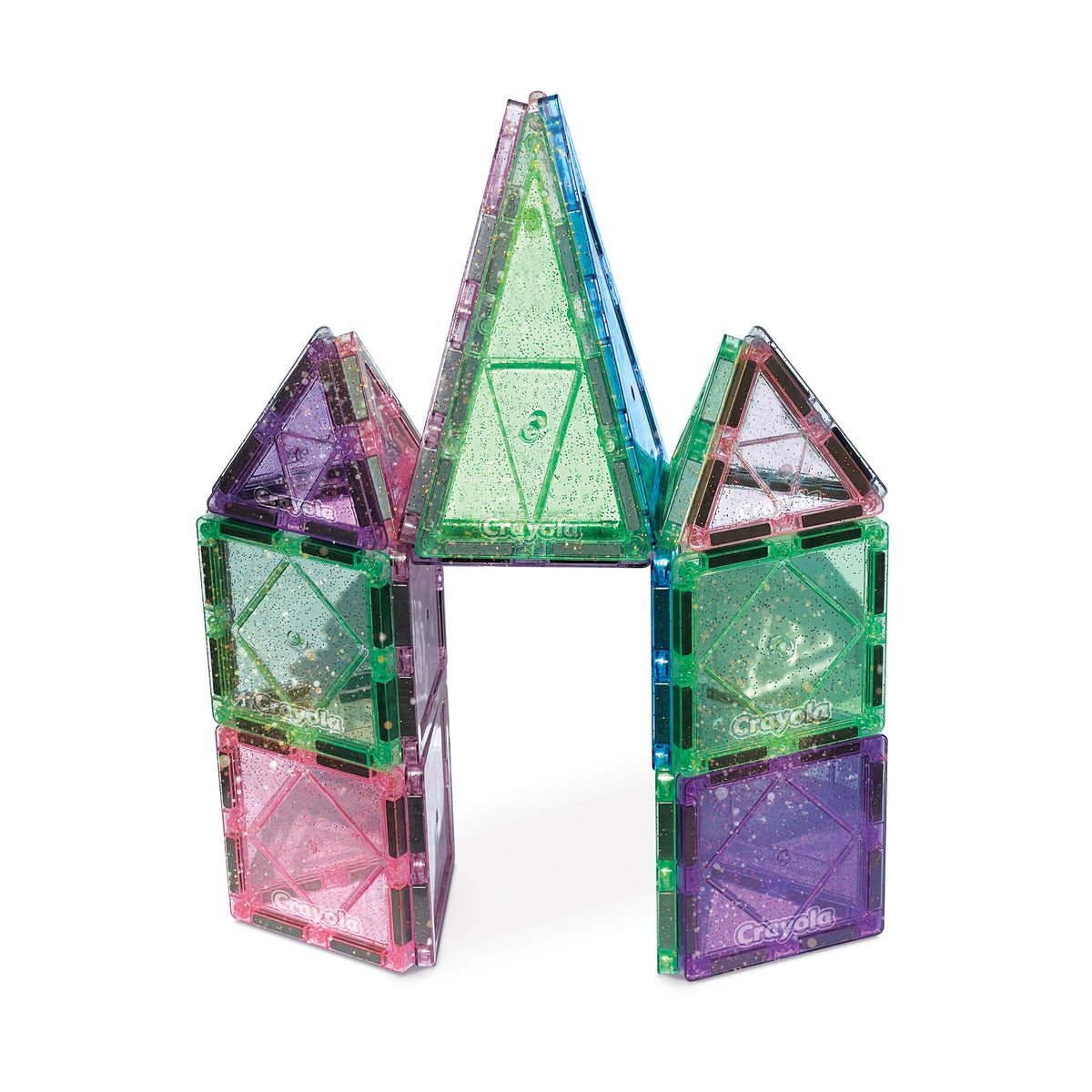 Crayola Glitter Magnetic Tiles 24-Piece Set