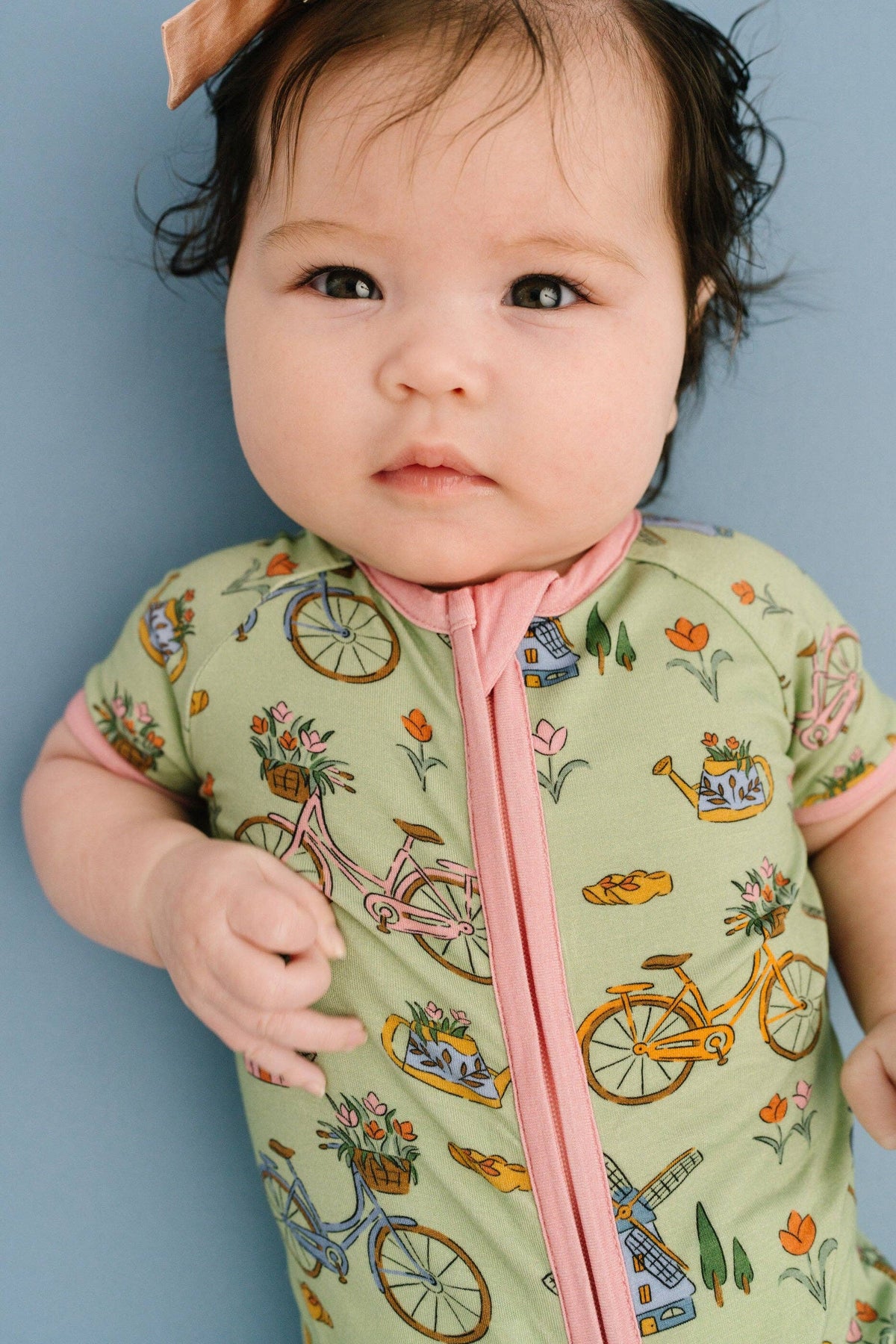 Bikes & Blooms Bamboo Short Romper