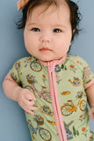 Bikes & Blooms Bamboo Short Romper