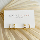 Kara Tozer Chain Hoop Stacking Set