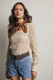 Crochet Square Neck Top