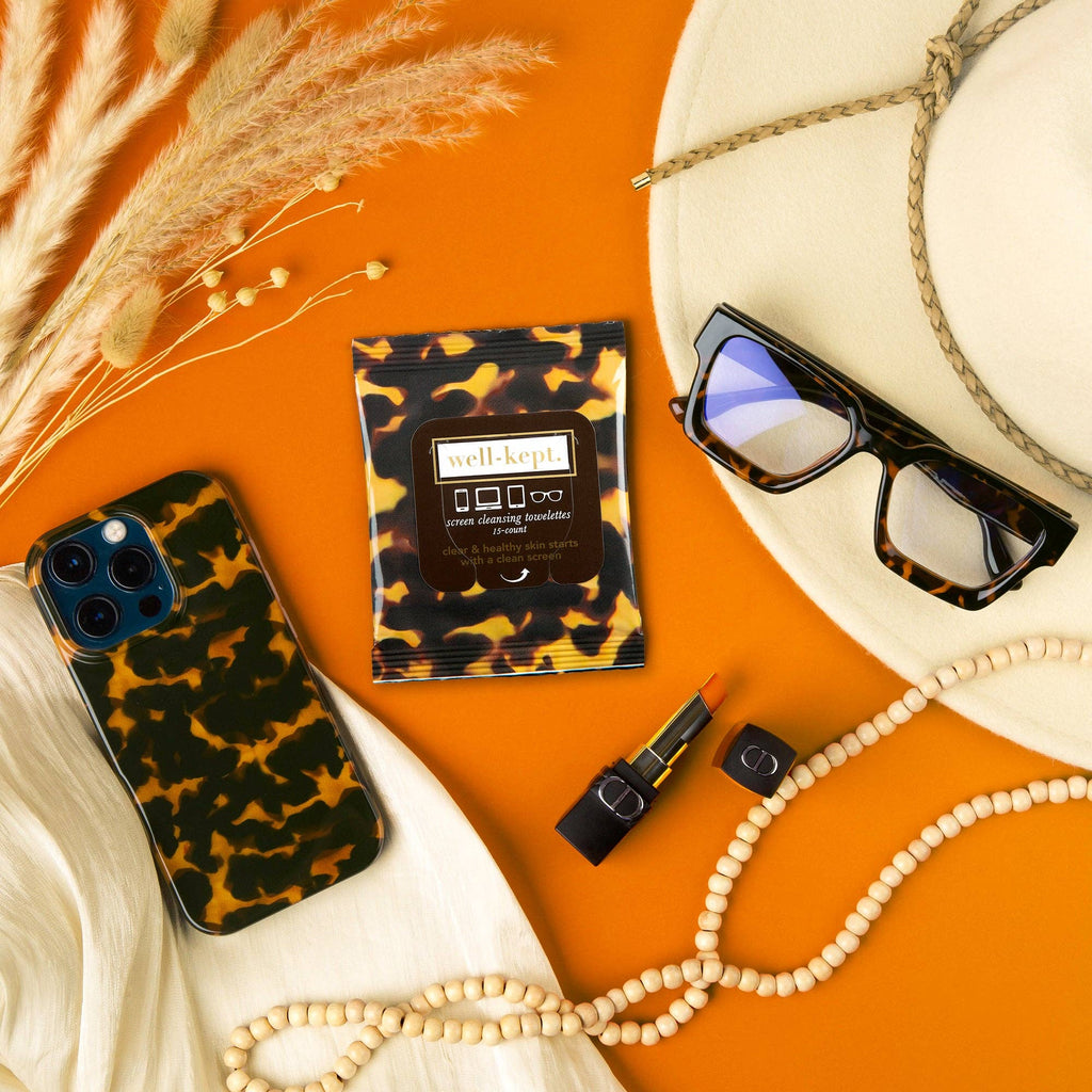 TORTOISESHELL SCREEN & LENS WIPES