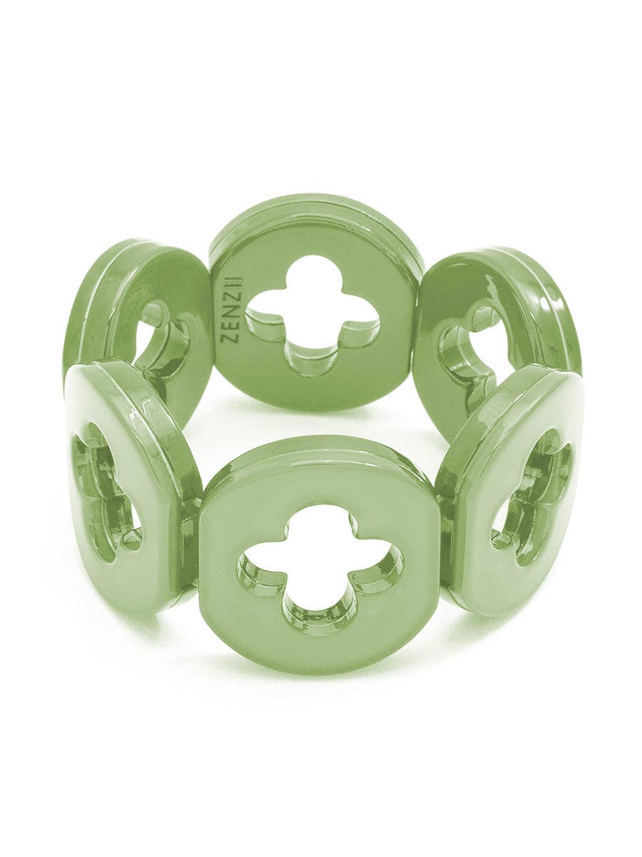 Zenzii Resin Clover Bracelet