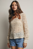 Crochet Square Neck Top