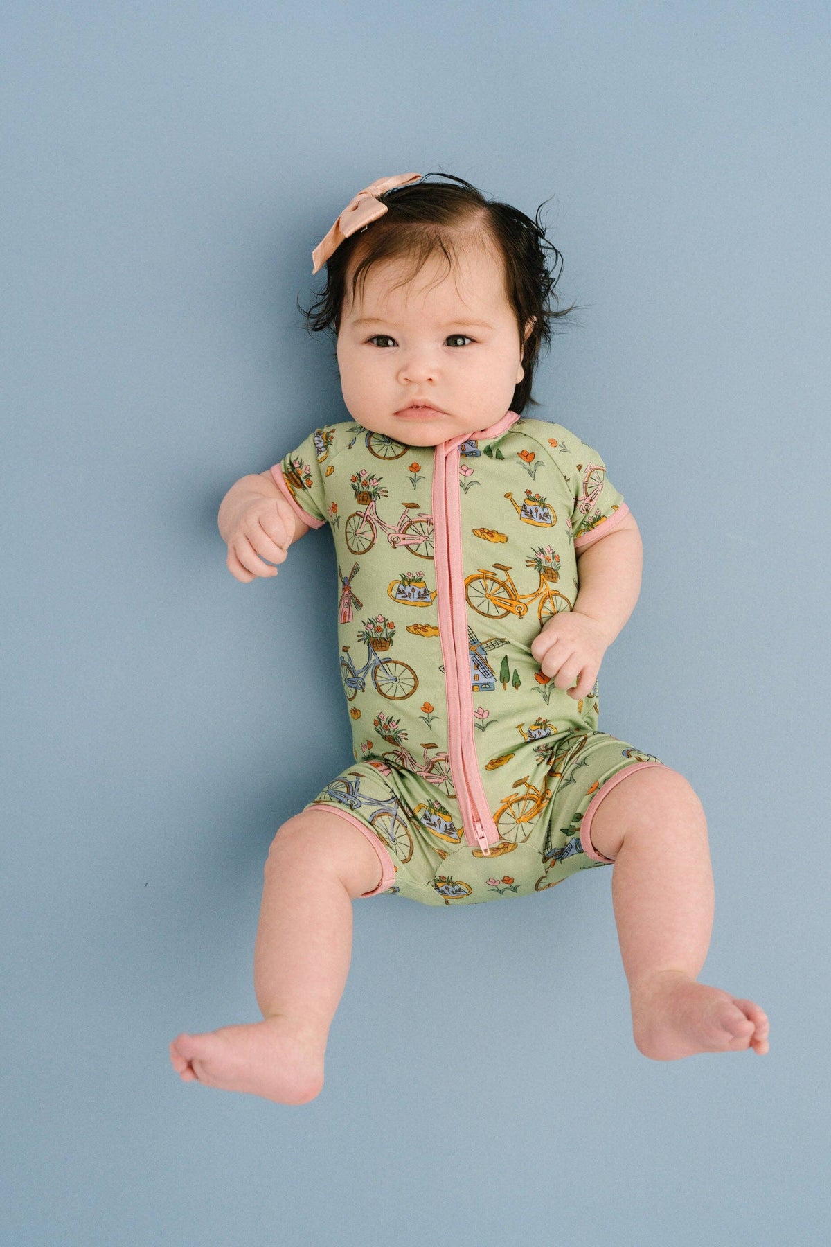 Bikes & Blooms Bamboo Short Romper