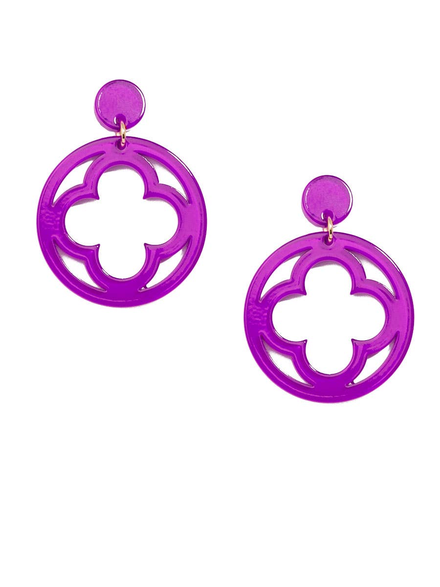 Zenzii Open Clover Drop Earring