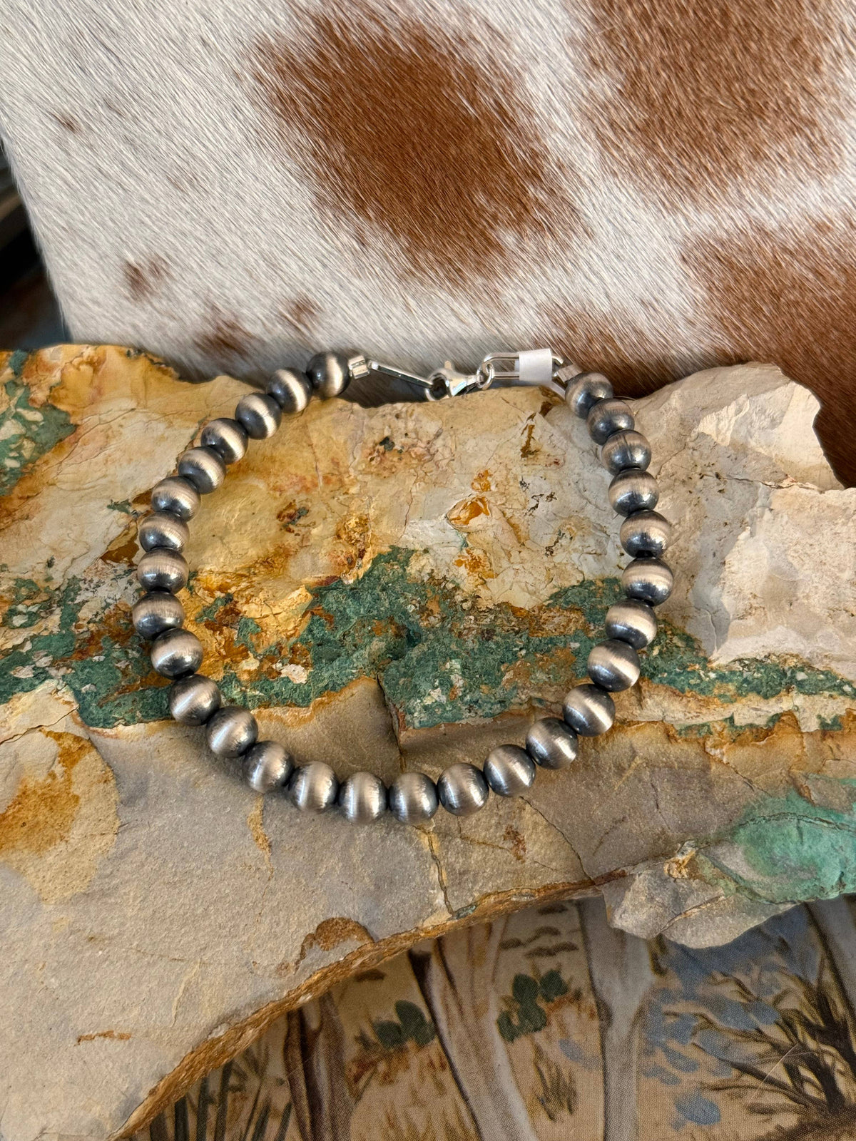 6mm Sterling Pearl Bracelet : Stretch