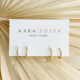 Kara Tozer Marquise Hoop Stacking Set
