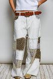 Allover Antique Brass-Tone Studded Genuine Leather Belt