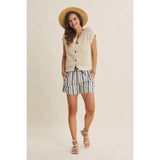 Breezy Cotton Open Knit Vest