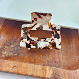 Carly Hair Claw - Cowhide // Clip
