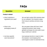 Slanted and Pointed Tweezers Set | Stainless Steel