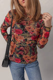 Multicolor Floral Mesh Top