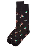 Mallard Most Fowl Bamboo Blend Men's Crew Socks