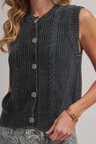Mineral Washed Knit Vest