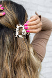 Carly Hair Claw - Cowhide // Clip