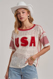 Sheer Lace USA Top