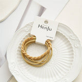 4PCS Braided Elastic Hair Ties Set
