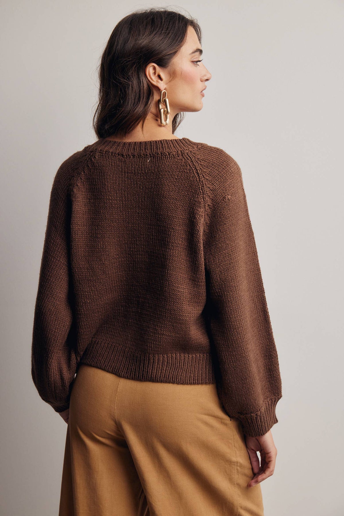 Classic Knit Button Front Cardigan