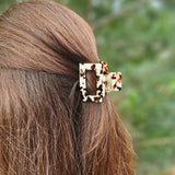 Carly Hair Claw - Cowhide // Clip
