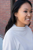 Camy Hoops - Cheetah // Fall, Earrings, Jewelry
