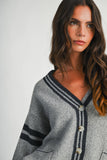 Varsity Stripe Pocket Cardigan