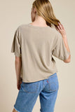 Ride 'Em Cowboy Graphic Raw Hem Faux Tee