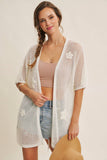 Floral Appliqué Kimono