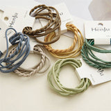 4PCS Braided Elastic Hair Ties Set