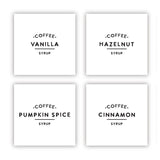 Glass Coffee Syrup Dispenser - Set of 2