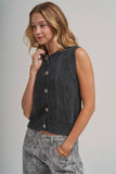 Mineral Washed Knit Vest