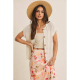 Breezy Cotton Open Knit Vest