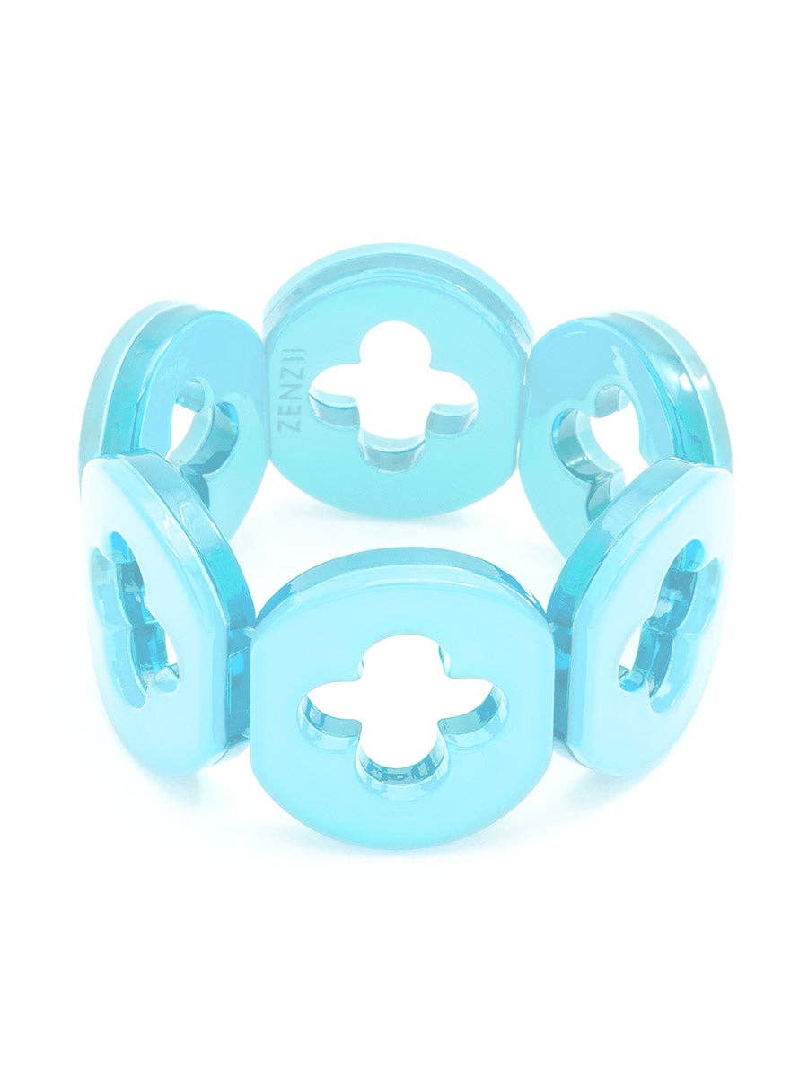 Zenzii Resin Clover Bracelet