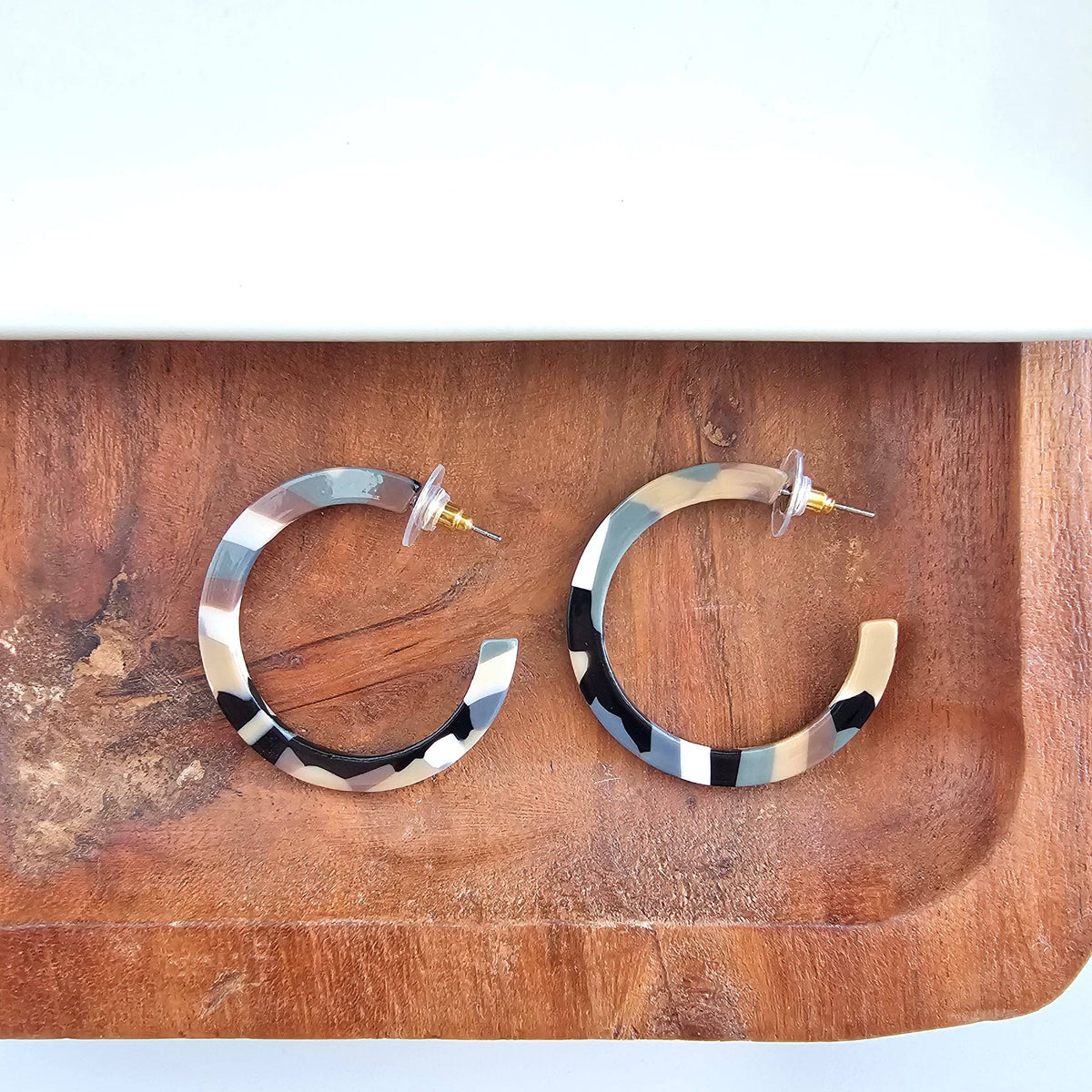 Camy Hoops - Camo // Gifts, Earrings, Jewelry