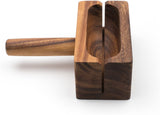 Ironwood Bagel Miter, Acacia Wood, 7" x 5.5" x 2.5"