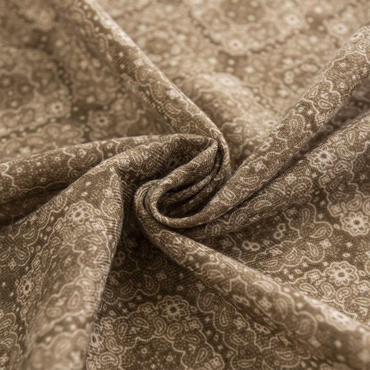 Vintage Print Square Scarf