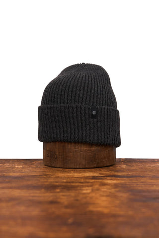 Merino Wool and Recycled Poly "In The City" Beanie -CHARCOAL