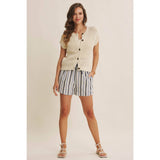 Breezy Cotton Open Knit Vest