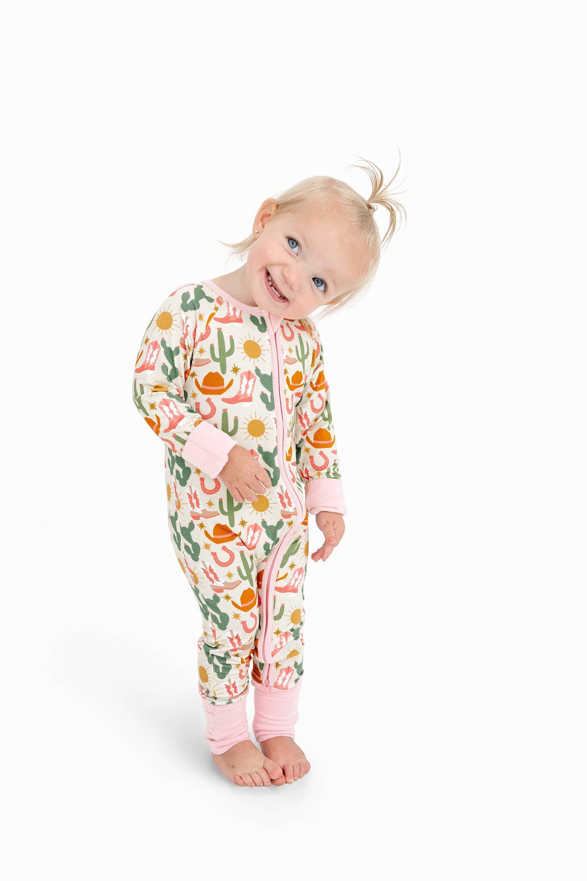 Hey Y'all Western Bamboo Convertible Baby Pajamas