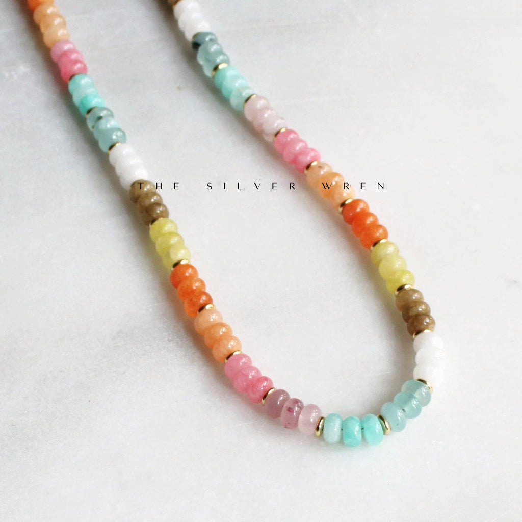 Stone Candy Necklace, Trendy Fashion Summer Jewelry