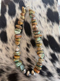 Genuine Chunky Turquoise w/ 14mm Sterling Silver
