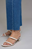 Hidden Medium Wash Stretch Low Rise Cropped Classic Straight