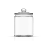 JoyFul Round Glass Cookie Jar with Airtight Lids (67 oz)