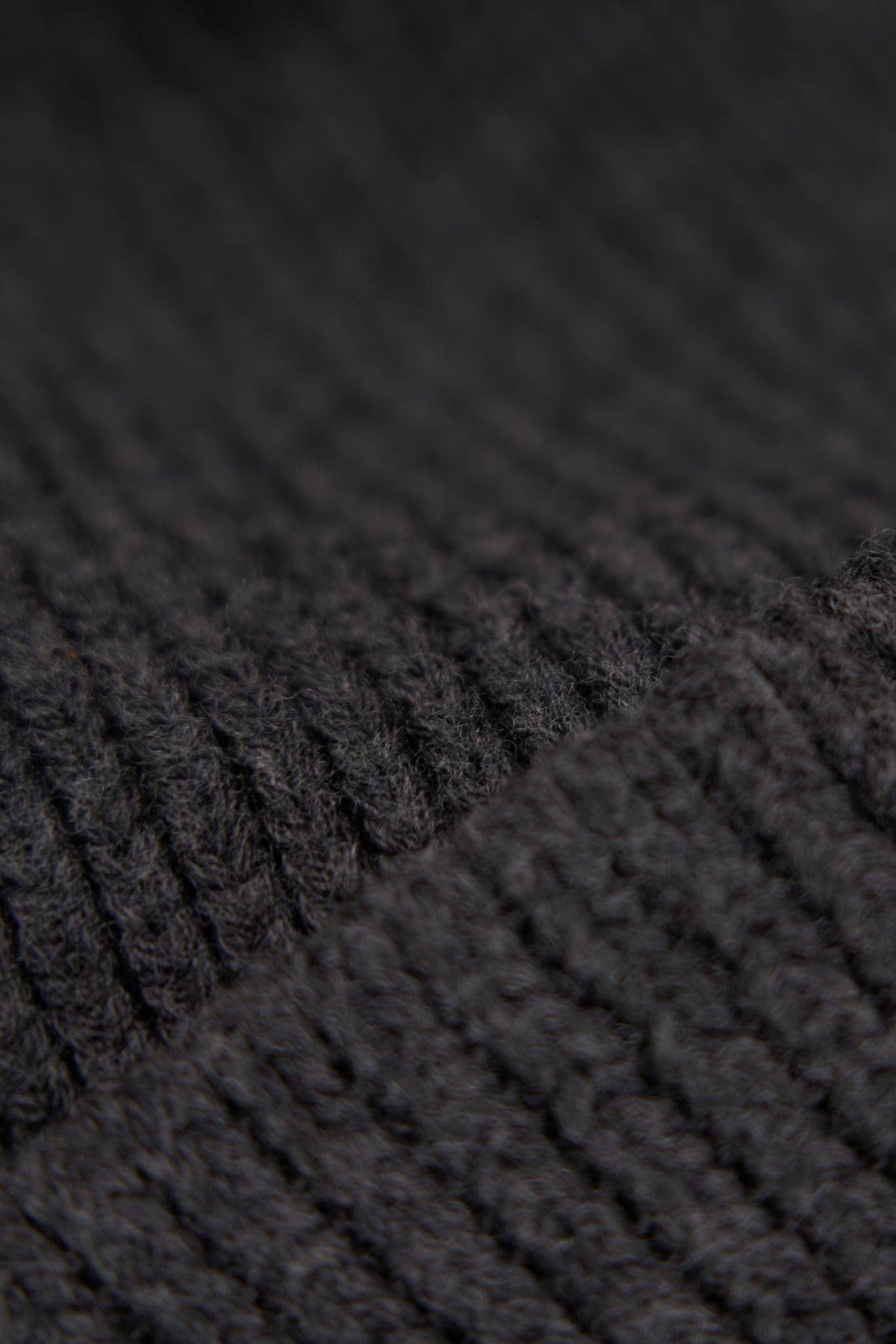 Merino Wool and Recycled Poly "In The City" Beanie -CHARCOAL