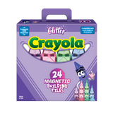 Crayola Glitter Magnetic Tiles 24-Piece Set